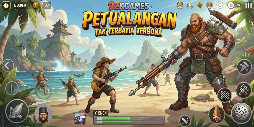 Tampilan gameplay menakjubkan dari <strong>9ZKGAMES</strong> di dunia terbuka.