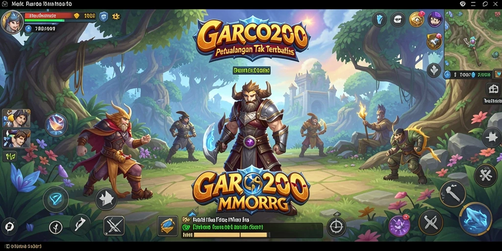 Tampilan seru dari gameplay utama GARCO200 yang memukau.