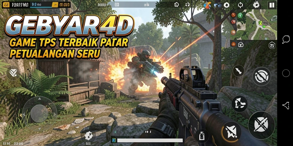 Screenshot permainan GEBYAR4D menunjukkan aksi penuh ketegangan.