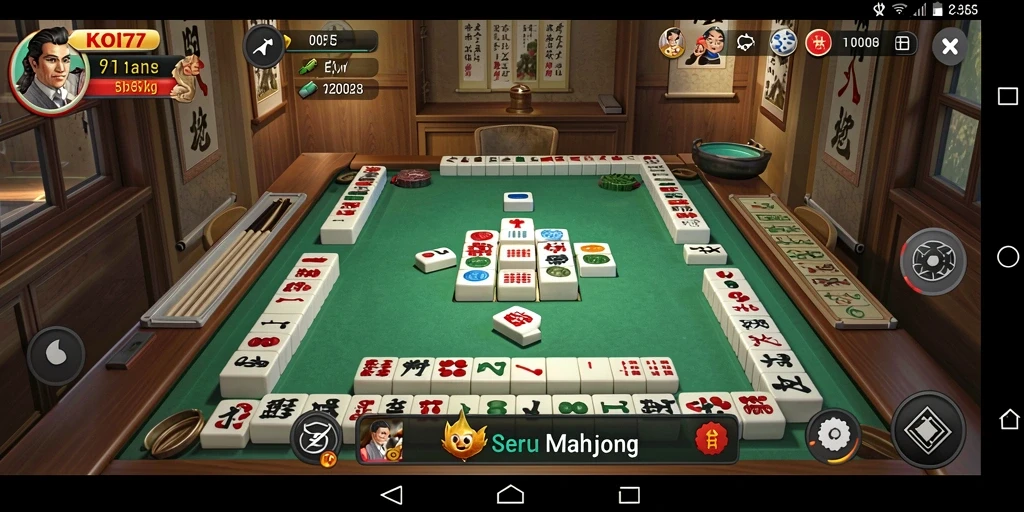Screenshot gameplay KOPI77 menampilkan momen seru permainan Mahjong.