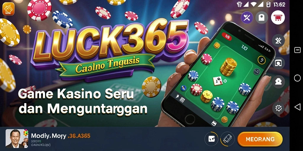 Screenshot menampilkan gameplay seru di Kasino LUCK365.