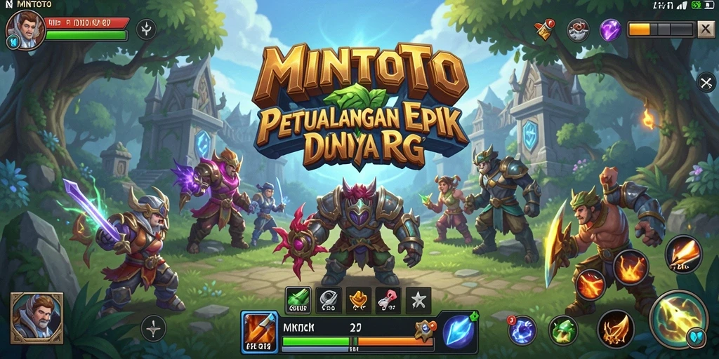 Tampilan gameplay MINTOTO yang menegangkan dan mendebarkan di dunia RPG.