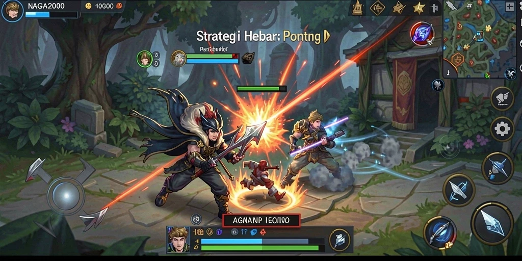 Tangkapan layar gameplay NAGA2000 menunjukkan strategi dalam aksi.
