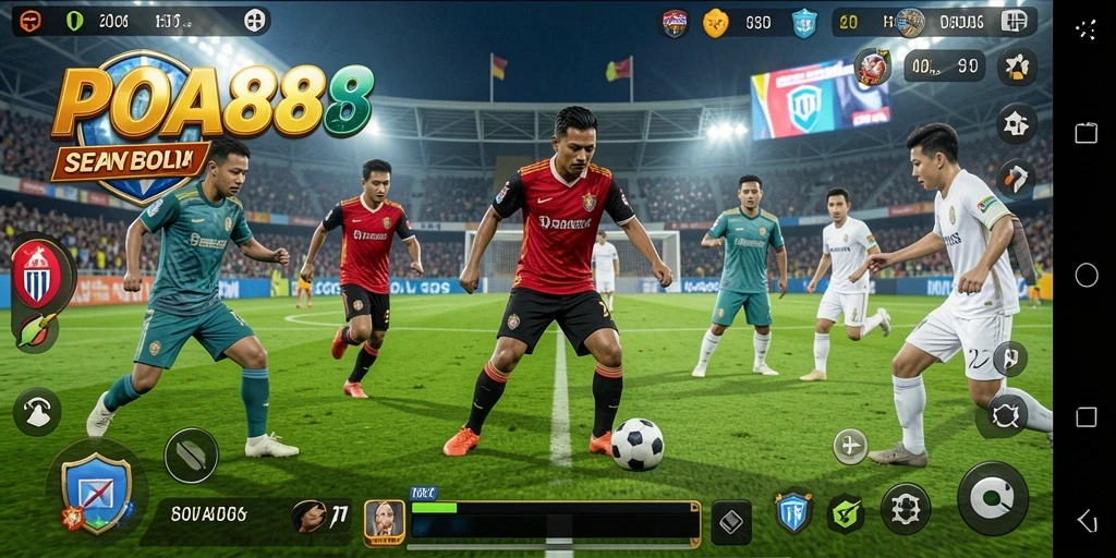 Gameplay POA88 yang mendebarkan dalam pertandingan sepak bola.