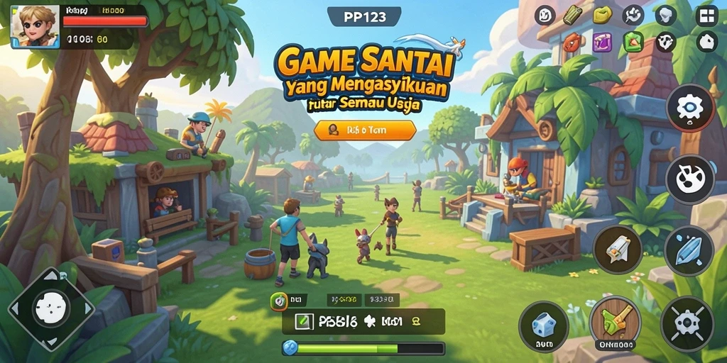 Screenshot utama PP123 menampilkan gameplay seru dan interaktif.