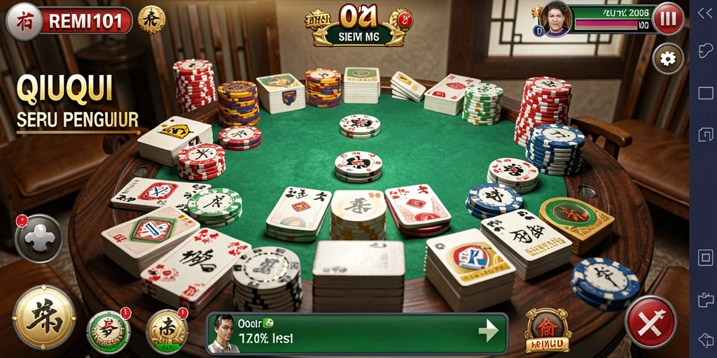 Tampilan gameplay seru QiuQiu di REMI101.
