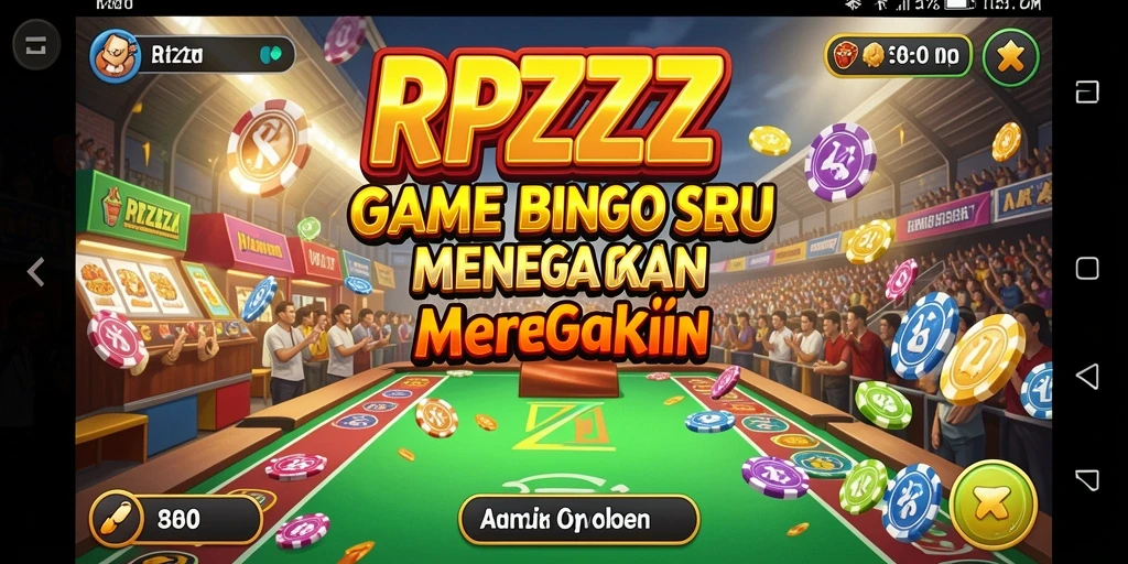 Tampilan screenshot utama RPZZZ yang menunjukkan keseruan gameplay Bingo.