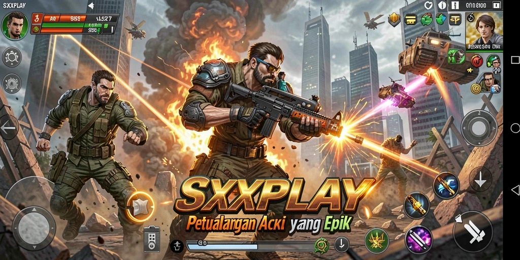 Tampilan gameplay SXXPLAY dengan aksi yang seru dan mendebarkan.