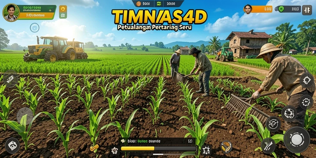 Gameplay menawan dalam TIMNAS4D dengan aktivitas bertani yang seru.